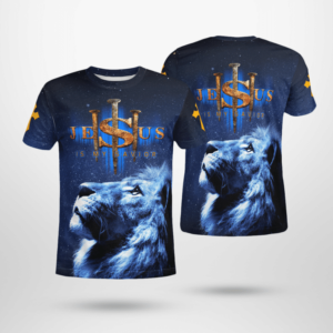 Jesus Is My Savior All Over Print 3D Shirt 3D T-Shirt Blue S