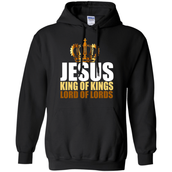Jesus King of Kings Lord of Lords Christmas T-shirt Hoodie Hoodie Black S