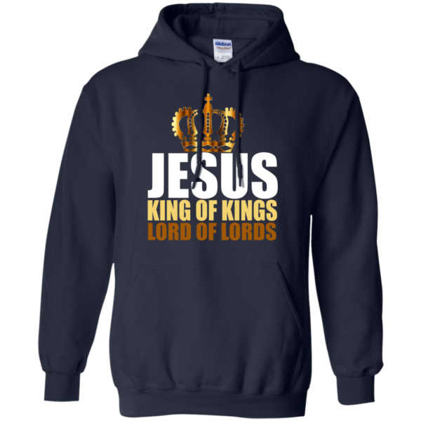 Jesus King of Kings Lord of Lords Christmas T-shirt Hoodie Hoodie Navy S