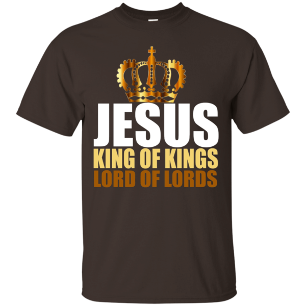 Jesus King of Kings Lord of Lords Christmas T-shirt Hoodie Unisex T-Shirt Dark Chocolate S