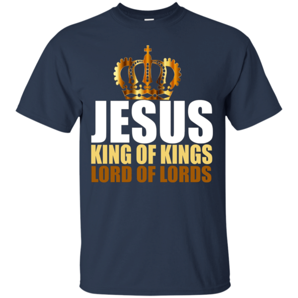 Jesus King of Kings Lord of Lords Christmas T-shirt Hoodie Unisex T-Shirt Navy S