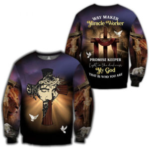 Jesus Miracle Worker My God That Who You Are All Over Print 3D Shirt 3D Sweatshirt Purple S