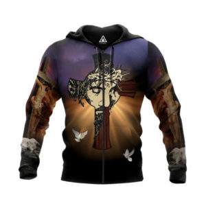Jesus Miracle Worker My God That Who You Are All Over Print 3D Shirt 3D Zip Hoodie Purple S