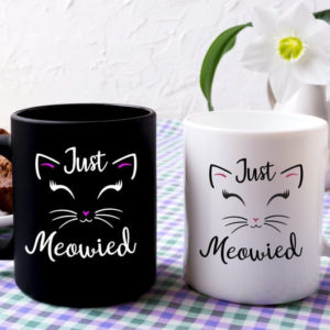 Just Meowied Mug Just Married Cat Lover Coffee Mug product photo 2