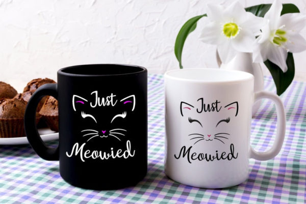 Just Meowied Mug Just Married Cat Lover Coffee Mug product photo 2