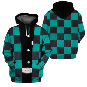 Kamado Tanjiro Halloween Costume 3D All Over Print Shirt 3D Hoodie Black S
