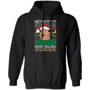 Kevin Home Malone Ugly Christmas Sweatshirt Hoodie Black S