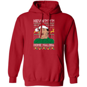 Kevin Home Malone Ugly Christmas Sweatshirt Hoodie Red S