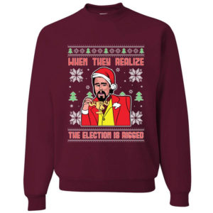 leo meme when they realize the election is rigged christmas sweatshirt sweatshirt maroon s 300x300 image Leo Meme When they Realize the Election is Rigged Christmas Sweatshirt Sweatshirt Maroon S