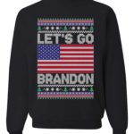 Let's Go Brandon Christmas Sweatshirt Sweatshirt Black S