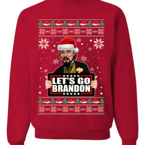 Let's Go Brandon Leo Laughing Meme Christmas Sweatshirt Sweatshirt Red S