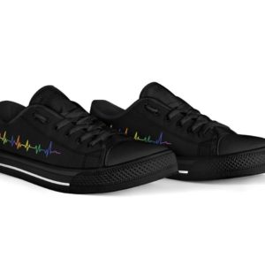 LGBT Heartbeat Low Top Shoes Men & Women product photo 4