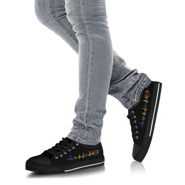 LGBT Heartbeat Low Top Shoes Men & Women product photo 5