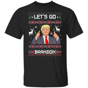 Like Christmas Let's Go Brandon Trump Christmas Shirt Unisex T-Shirt Black S