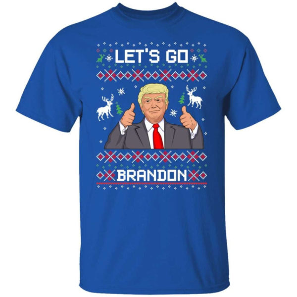 Like Christmas Let's Go Brandon Trump Christmas Shirt Unisex T-Shirt Royal S