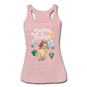 Mama Llama Tank Top Mom Birthday Gift For Mom Tank Top Ladies Tank Top Dusty Rose S
