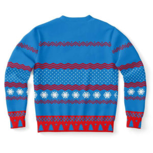 Meowy Christmas Ugly Cat And Stars Christmas Sweater product photo 2