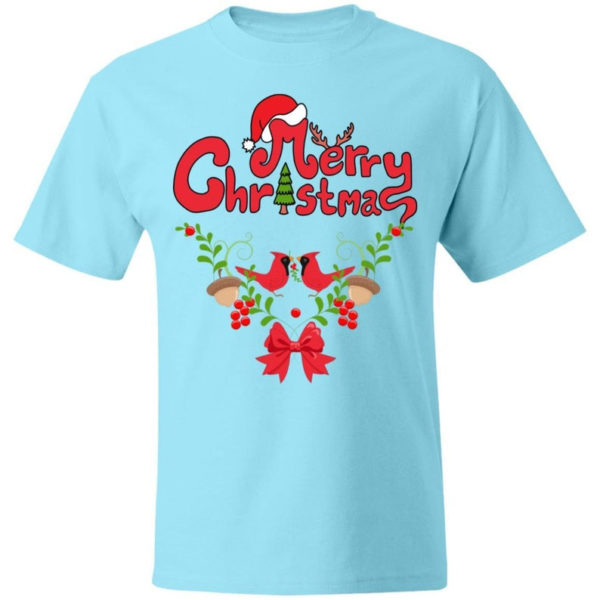 Merry Christmas Birds Winter Holiday T-Shirt Unisex T-Shirt Mint S