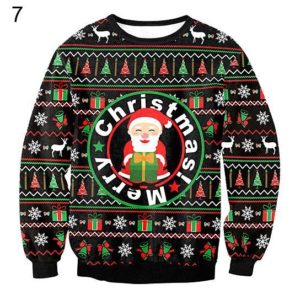 Merry Christmas Gift Santa Claus Sweater AOP Sweater Black S