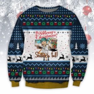 Merry Christmas Shitter's Full Christmas Sweater AOP Sweater Navy S