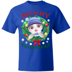 Merry Fluffmas Christmas Gift Fluffmas Cat T-Shirt Unisex T-Shirt Royal S