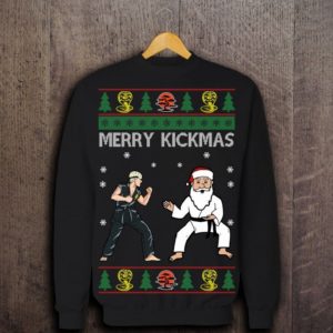Merry Kickmas Karate Santa Ugly Christmas Sweatshirt product photo 0