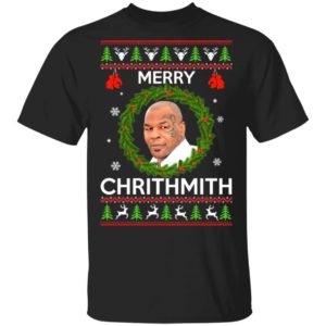 Mike Tyson Merry Chritmith Christmas Sweatshirt Gildan Unisex T-Shirt Black S