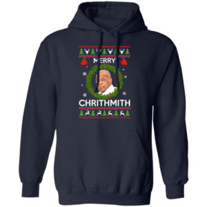 Mike Tyson Merry Chritmith Christmas Sweatshirt Hoodie Navy S