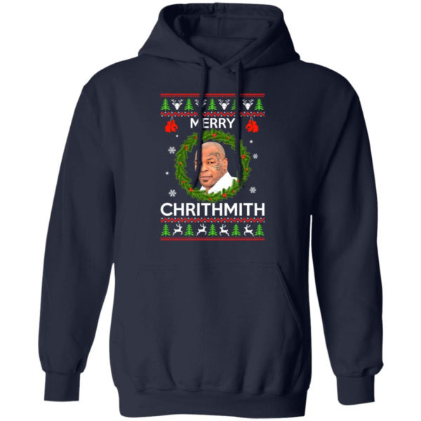 Mike Tyson Merry Chritmith Christmas Sweatshirt Hoodie Navy S