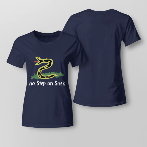 No Step On Snek Shirt Ladies T-shirt Navy XS
