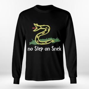 No Step On Snek Shirt Long Sleeve Tee Black S