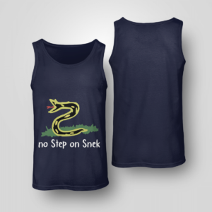 No Step On Snek Shirt Unisex Tank Navy S