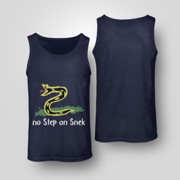 No Step On Snek Shirt Unisex Tank Navy S