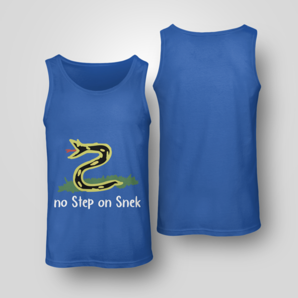 No Step On Snek Shirt Unisex Tank Royal Blue S
