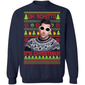 Oh Schitts It’s Christmas Davis Christmas Shirt Sweatshirt Navy S