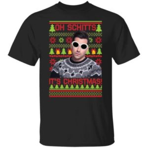Oh Schitts It’s Christmas Davis Christmas Shirt Unisex T-Shirt Black S