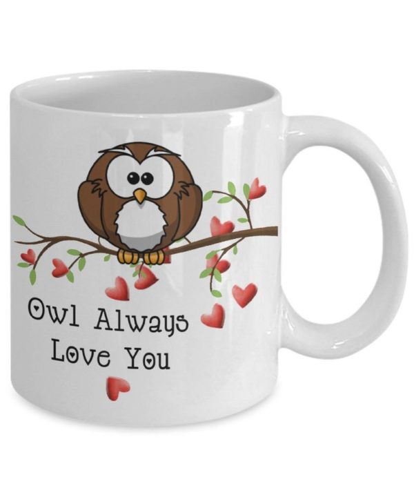 Owl Always Love You Hearts Owl Coffee Mug Mug 11oz White One Size