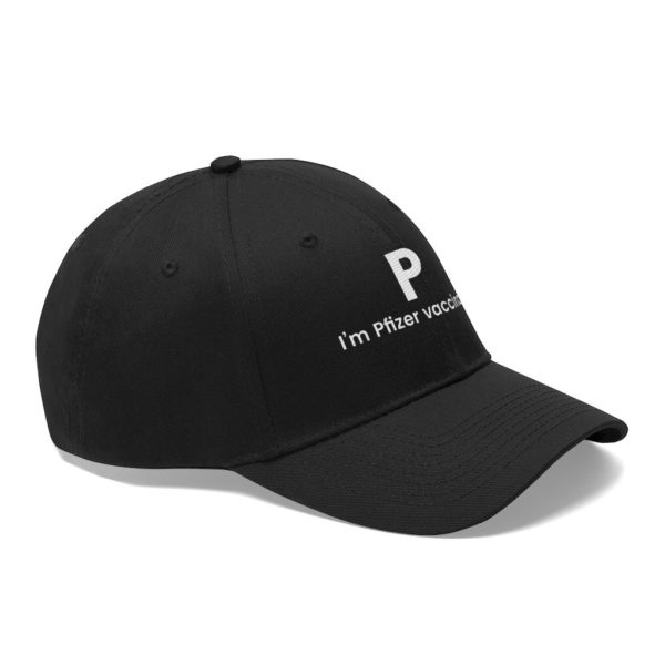 P I’m Pfizer Vaccinated Twill Hat, Cap product photo 1
