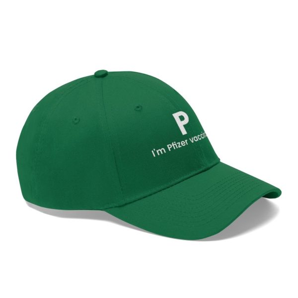 P I’m Pfizer Vaccinated Twill Hat, Cap product photo 11
