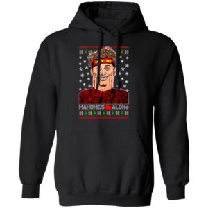 Patric Mahomes alone movie parody football sweatshirt Hoodie Black S