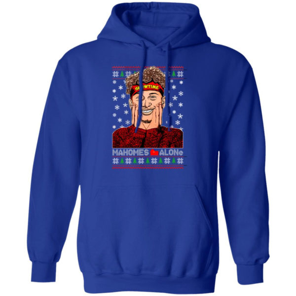 Patric Mahomes alone movie parody football sweatshirt Hoodie Royal S