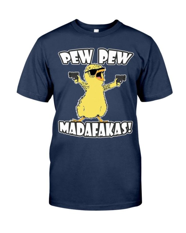 Pew Pew Madafakas Chicken Shirt Classic T-Shirt J Navy S