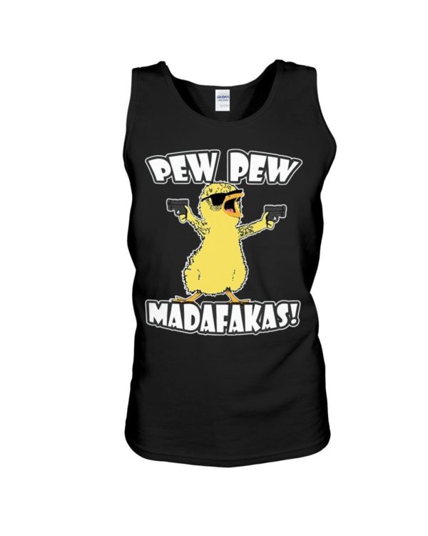 Pew Pew Madafakas Chicken Shirt Unisex Tank Black S