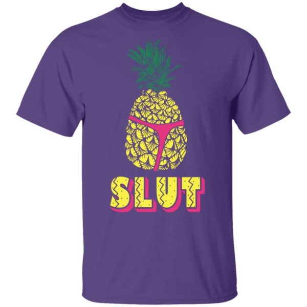 Pineapple Slut Funny Holt Brooklyn 99 Pink Shirt Unisex T-Shirt Purple S