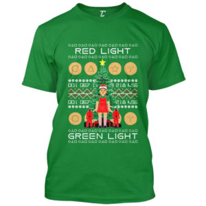 Red Light Green Light Christmas Tree Squid Game Christmas Shirt Unisex T-Shirt Kelly Green S