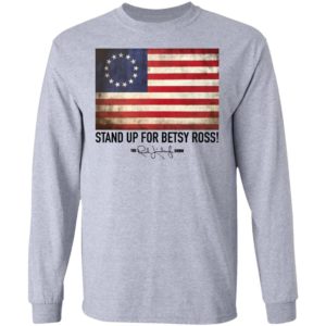 Rush Limbaugh Betsy Ross Flag Shirt G240 LS Ultra Cotton T-Shirt Sport Grey S