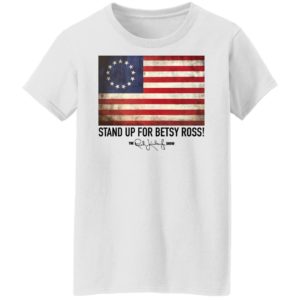 Rush Limbaugh Betsy Ross Flag Shirt G500L Ladies' 5.3 oz. T-Shirt white S