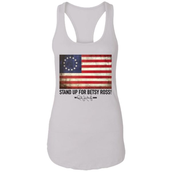 Rush Limbaugh Betsy Ross Flag Shirt NL1533 Ladies Ideal Racerback Tank white S