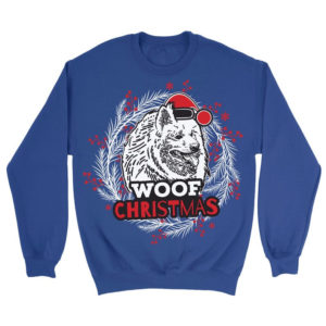 Samoyed Ugly Woof Dog Lover Christmas Sweatshirt product photo 2