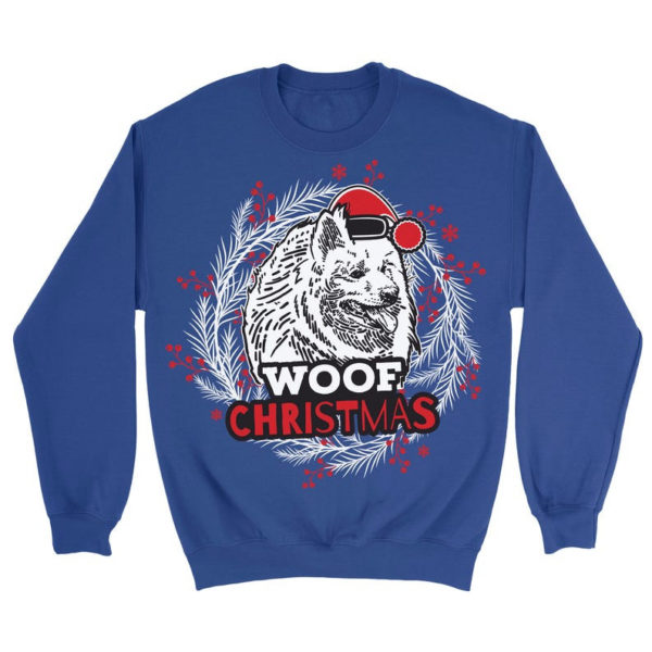 Samoyed Ugly Woof Dog Lover Christmas Sweatshirt product photo 2